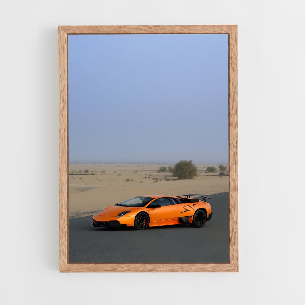 Poster Desert Dream Machine – affiche Lamborghini (vue 4)
